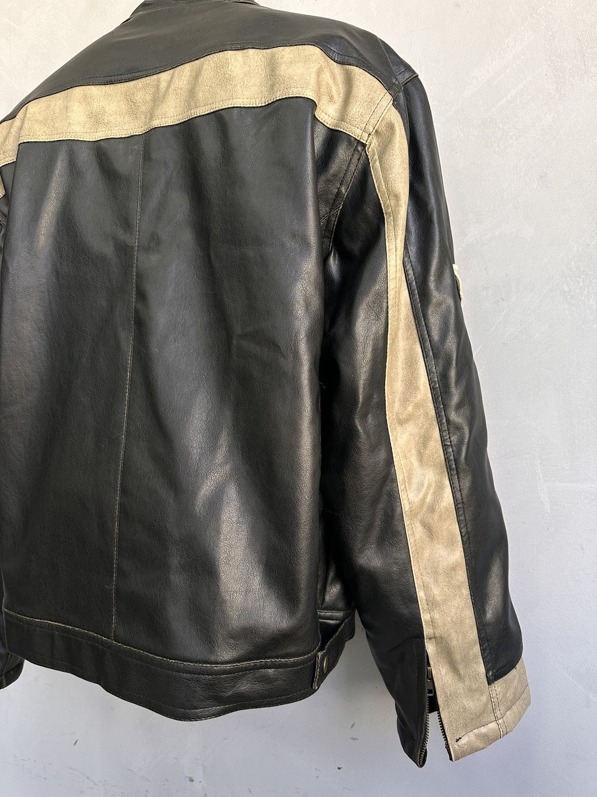 Raf Simons Vintage Leather Jacket Cropped Racing Schott Harley Davidson Size US M / EU 48-50 / 2 - 10 Thumbnail