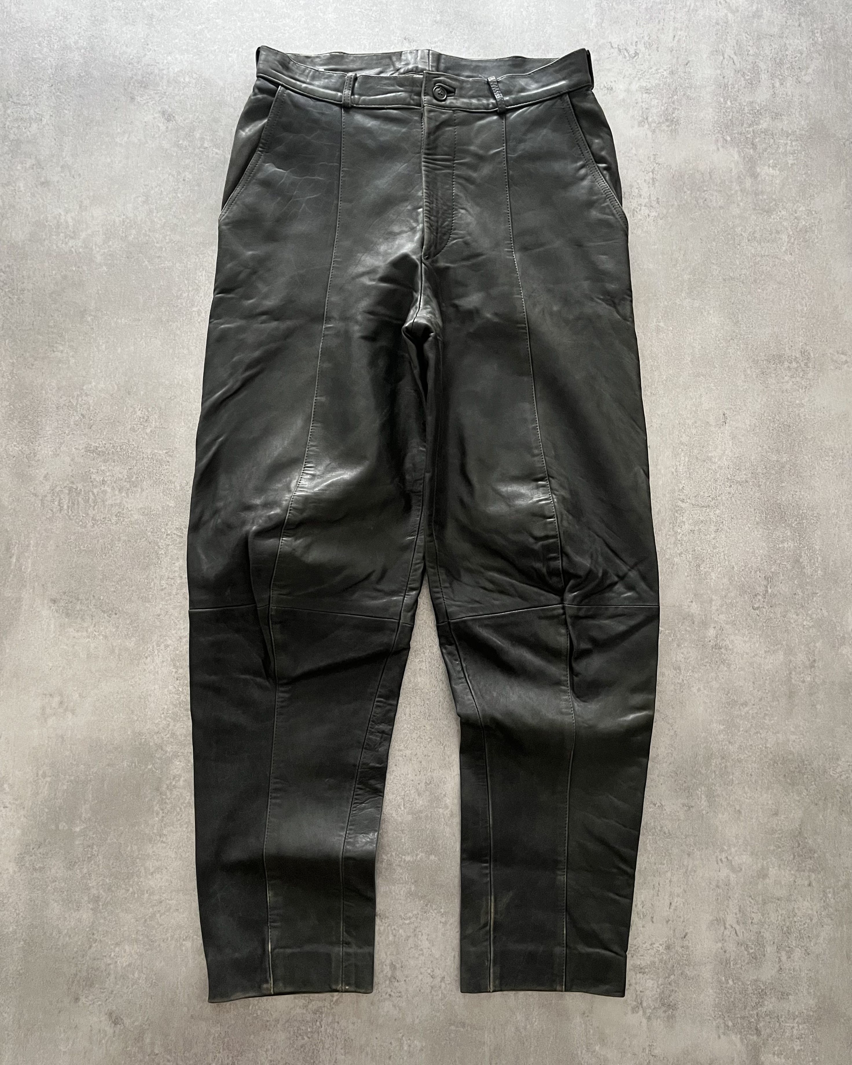 Fashion armani leather pants