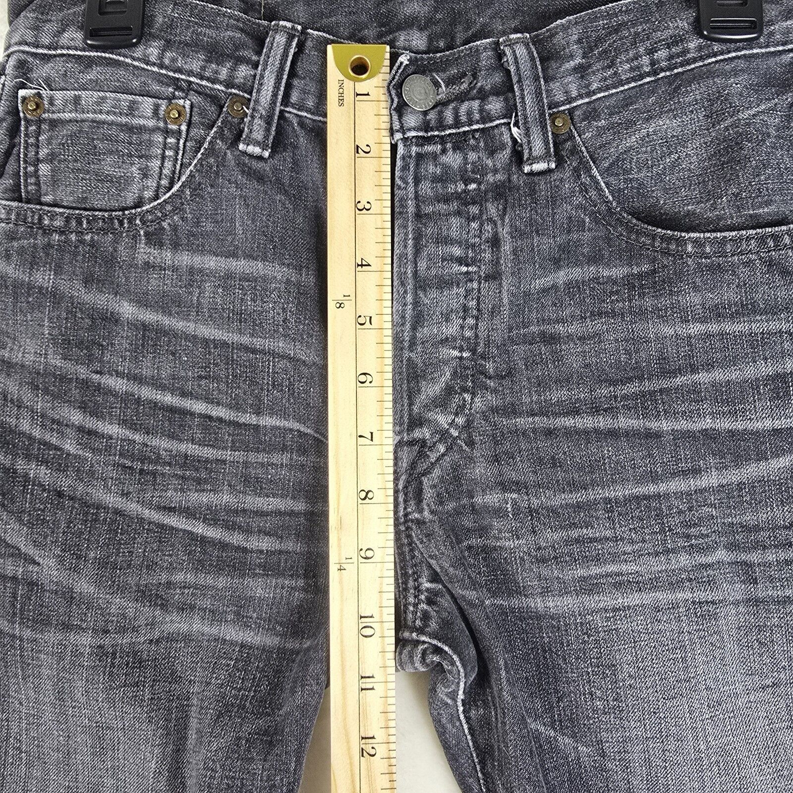 Levi's Levis Jeans Mens 29x32 Black 501 Straight Button Fly Size US 29 - 14 Thumbnail
