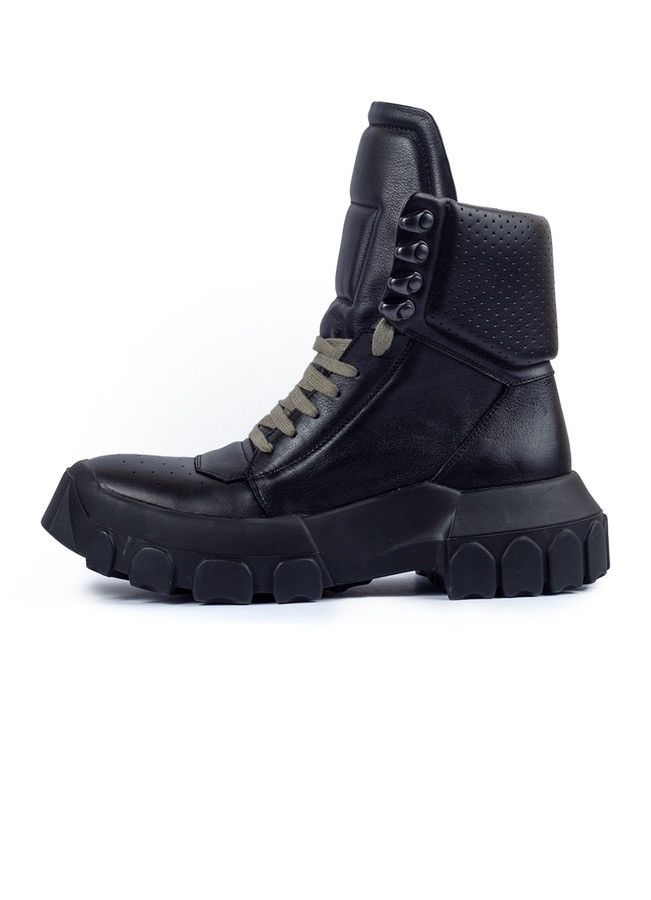 Rick Owens Last Rick Owens Leather Tractor Dunk Boots Size US 7 / IT 37 - 1 Thumbnail