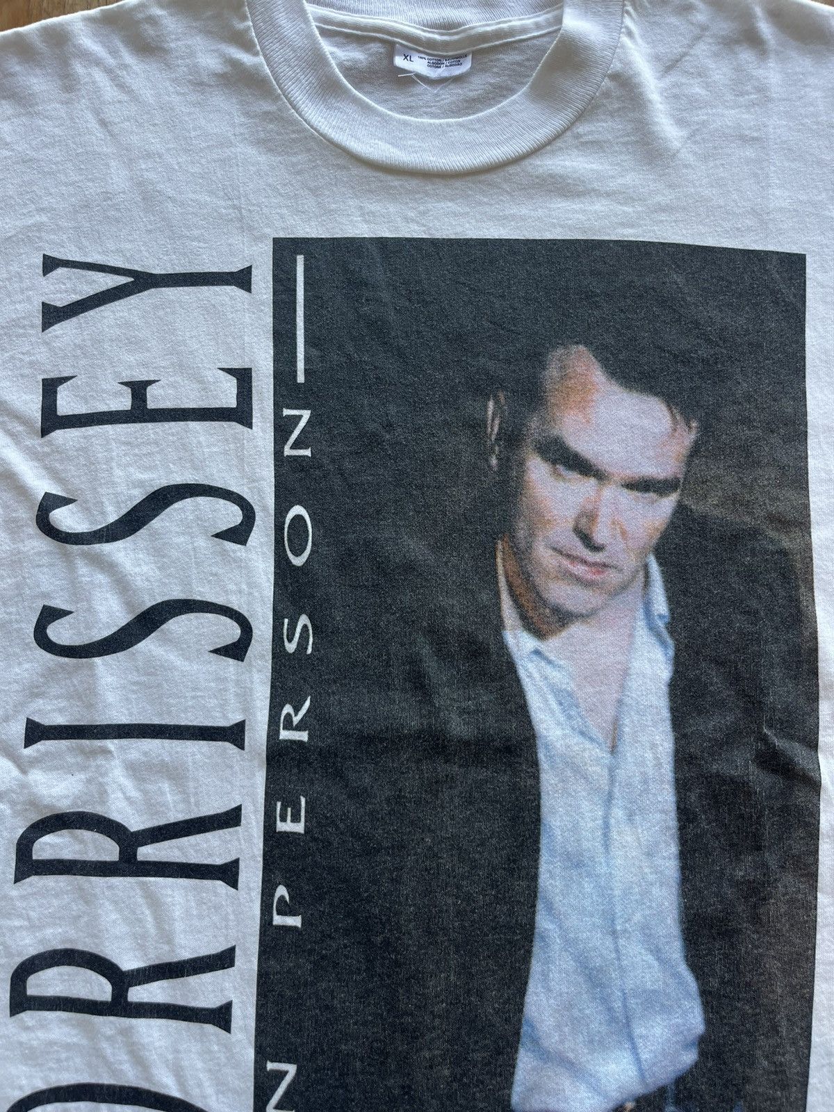 Band Tees × Morrissey × Vintage Vintage MORRISSEY IN PERSON 90’s Tour Tshirt Size US XL / EU 56 / 4 - 8 Thumbnail