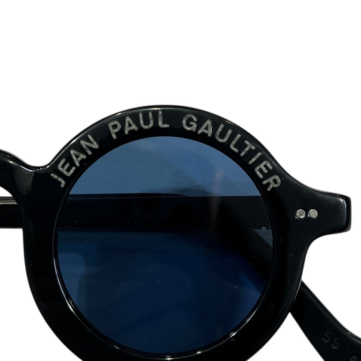 Jean Paul Gaultier Jean Paul GAULTIER 90's 56-0071 Round Spellout Sunglasses Size ONE SIZE - 2 Thumbnail