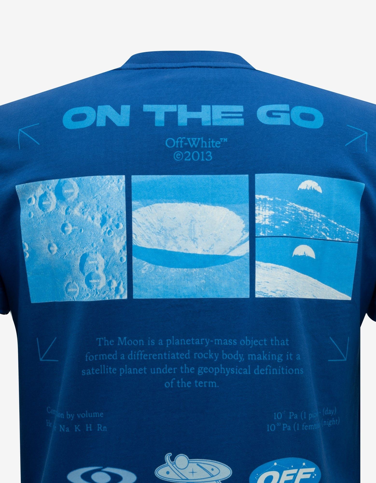 Off-White Blue On The Go Moon Slim T-Shirt Size US XL / EU 56 / 4 - 4 Thumbnail