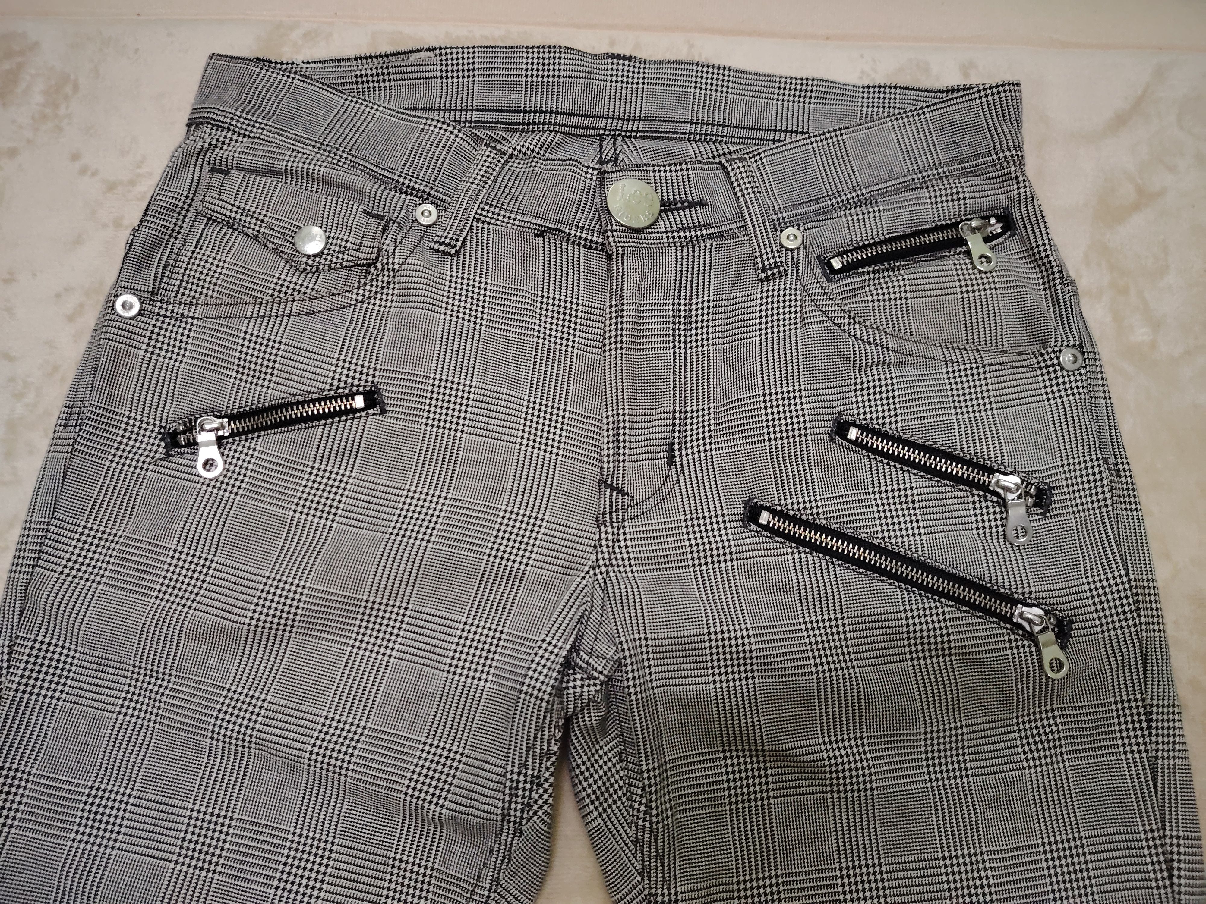 Lee Rare Vintage LEE Riders Punk Bondage Houndstooth Pants Size US 33 - 3 Thumbnail