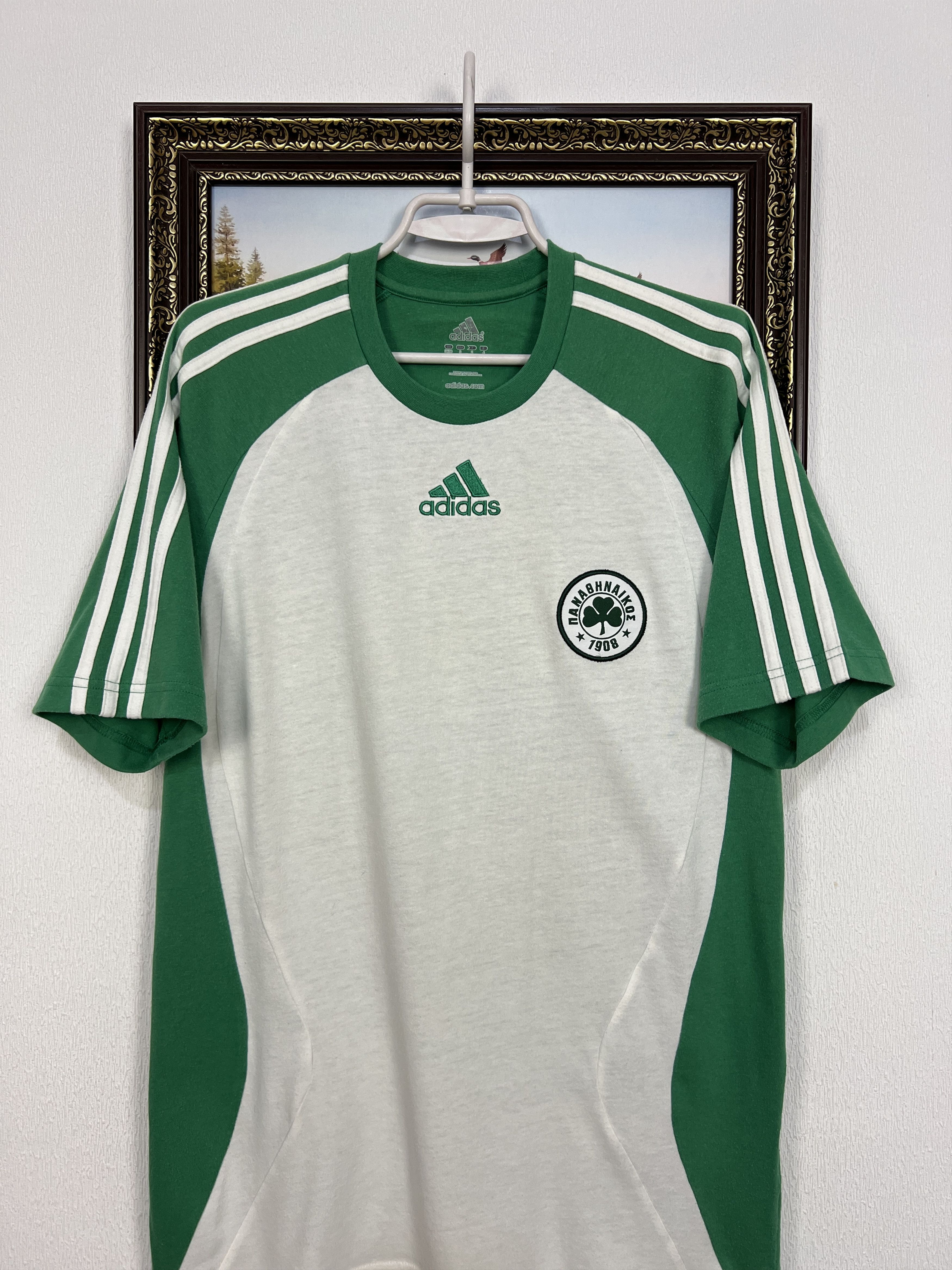 Adidas Panathinaikos Football Shirt 2006 Train Jersey Soccer Trikot Size US M / EU 48-50 / 2 - 2 Thumbnail
