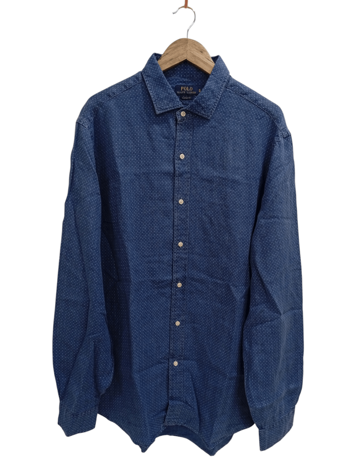Indigo × Polo Ralph Lauren 🔥🔥Polo Ralph Lauren Indigo LS Shirt Size US XL / EU 56 / 4 - 1 Thumbnail