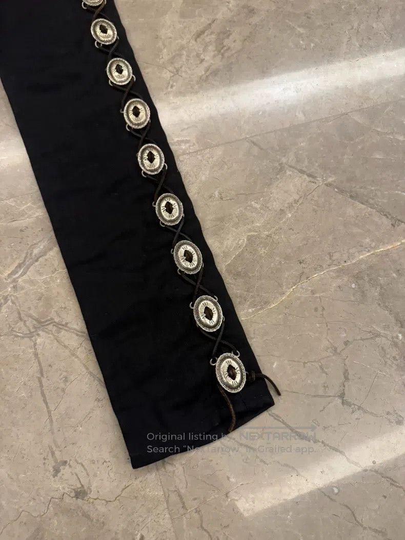 Saint Laurent Paris Saint Laurent Paris Western Black Denim Jeans Size US 28 / EU 44 - 2 Thumbnail