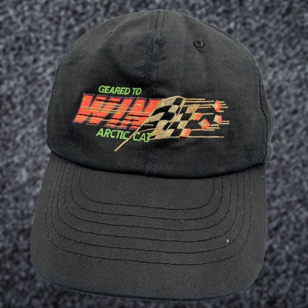 Vintage VINTAGE Arcticwear Hat Cap Snap Back Mens Black One Size 90s Arctic Cat Racing Snapback Twill Adjustable Size ONE SIZE - 1 Thumbnail