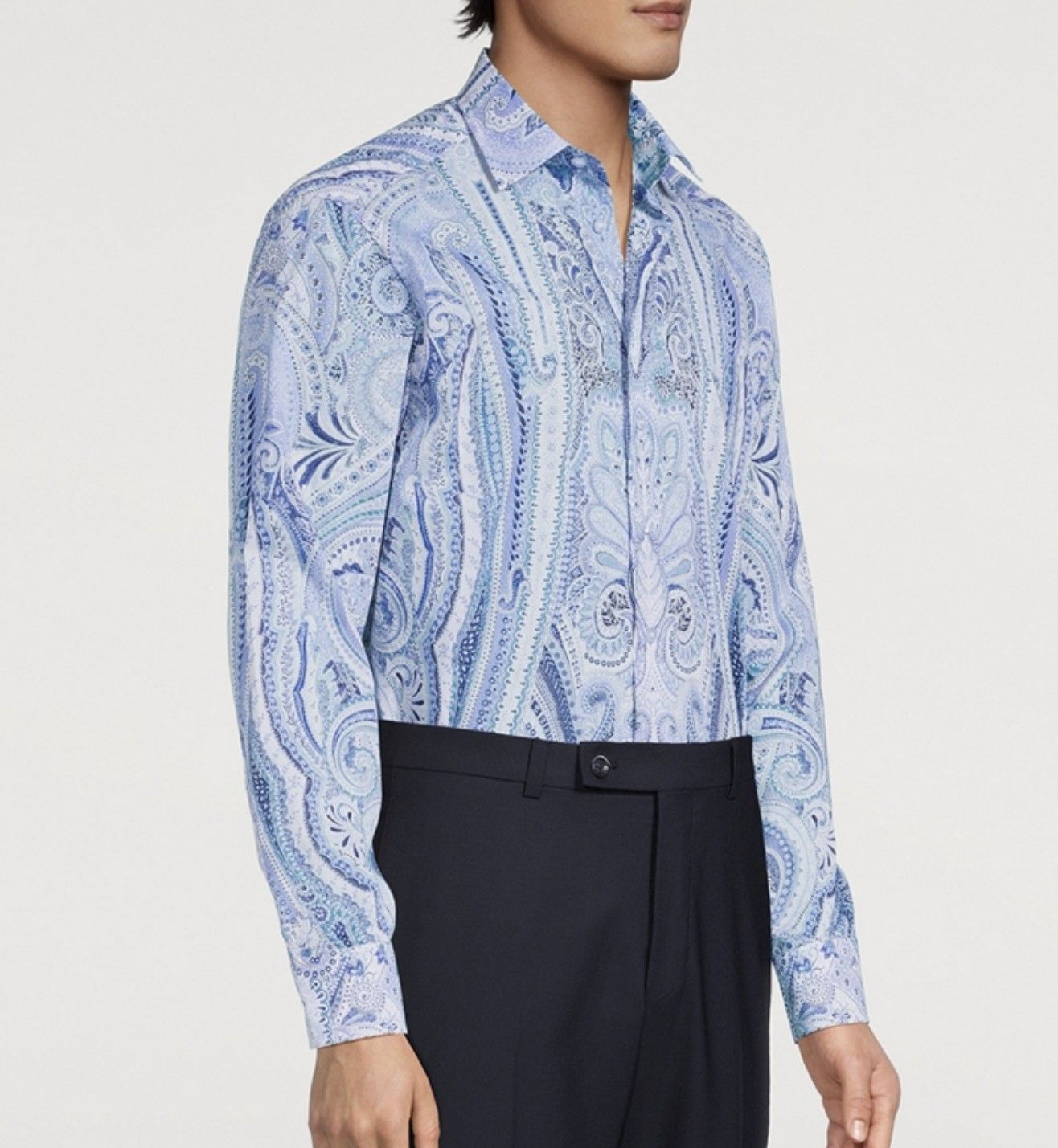 Cotton Shirt In Paisley Print