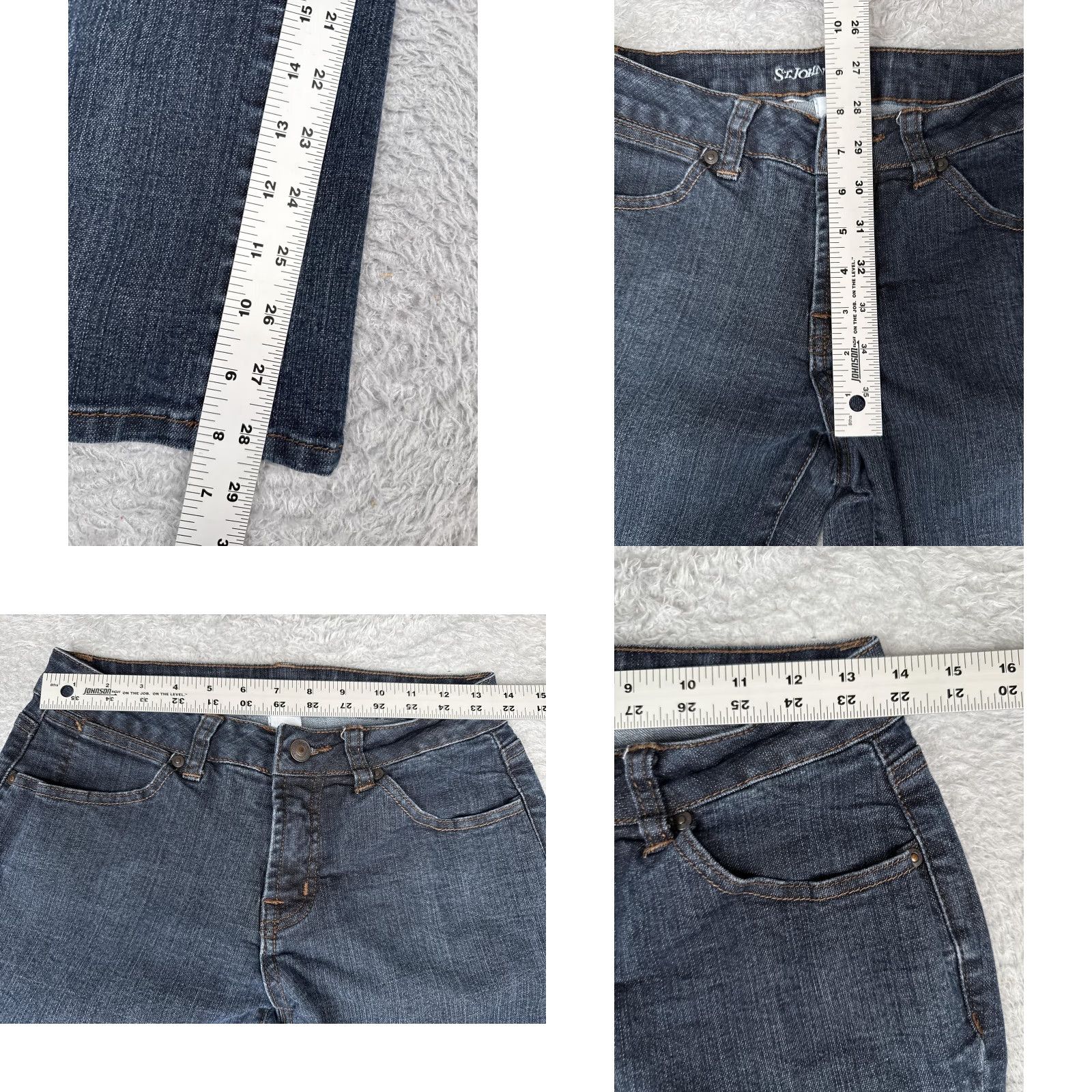 Vintage St. John's Bay Jeans Womens Petite 6S Blue Wash Bootcut Denim 26x29 Jeans Womens Petite 6S Blue Wash Bootcut Denim 26x29 Size 28" / US 6 / IT 42 - 8 Thumbnail