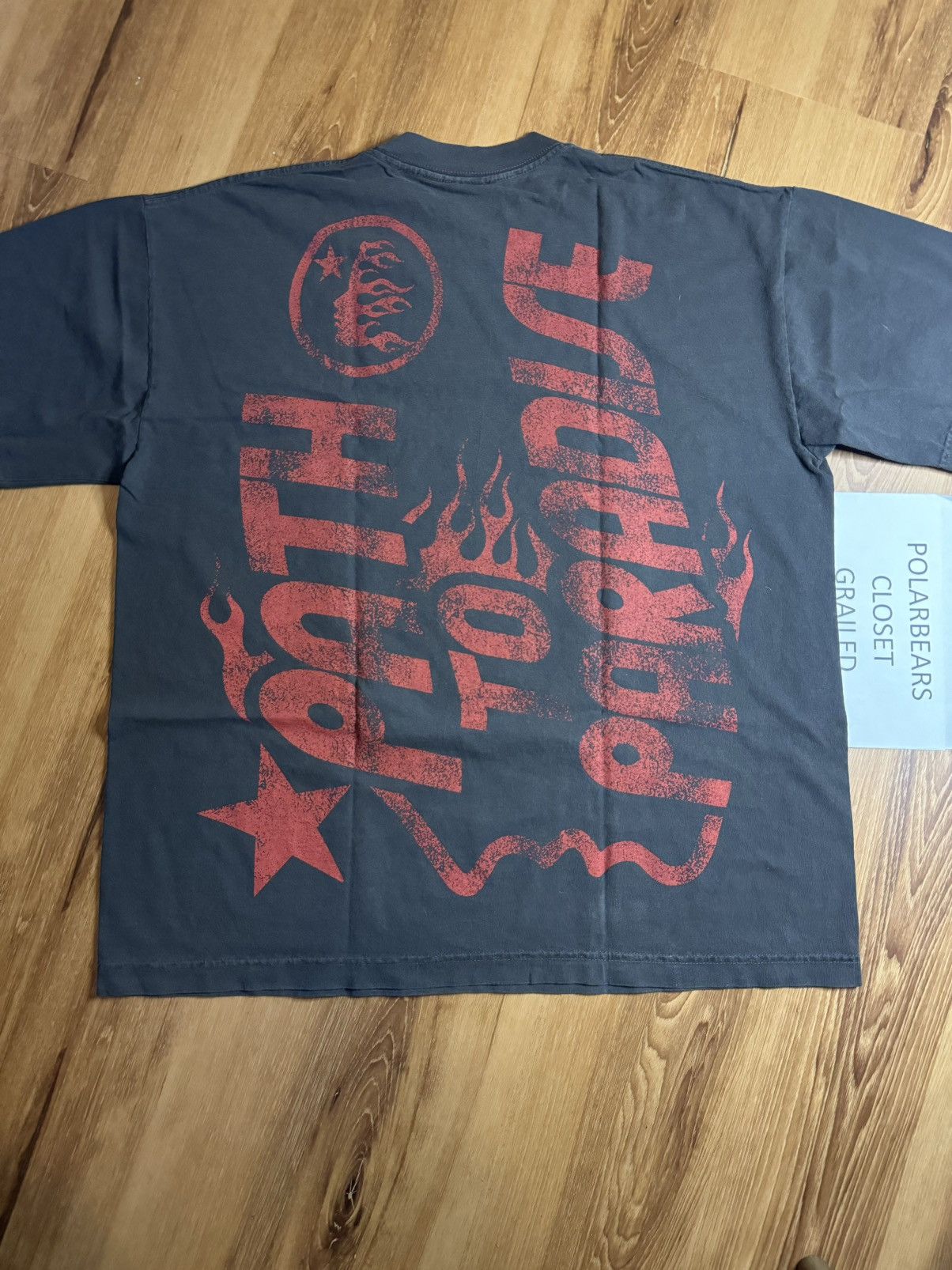 HELLSTAR Hellstar Jesus Emblem Path to Paradise Tee Size US S / EU 44-46 / 1 - 2 Thumbnail