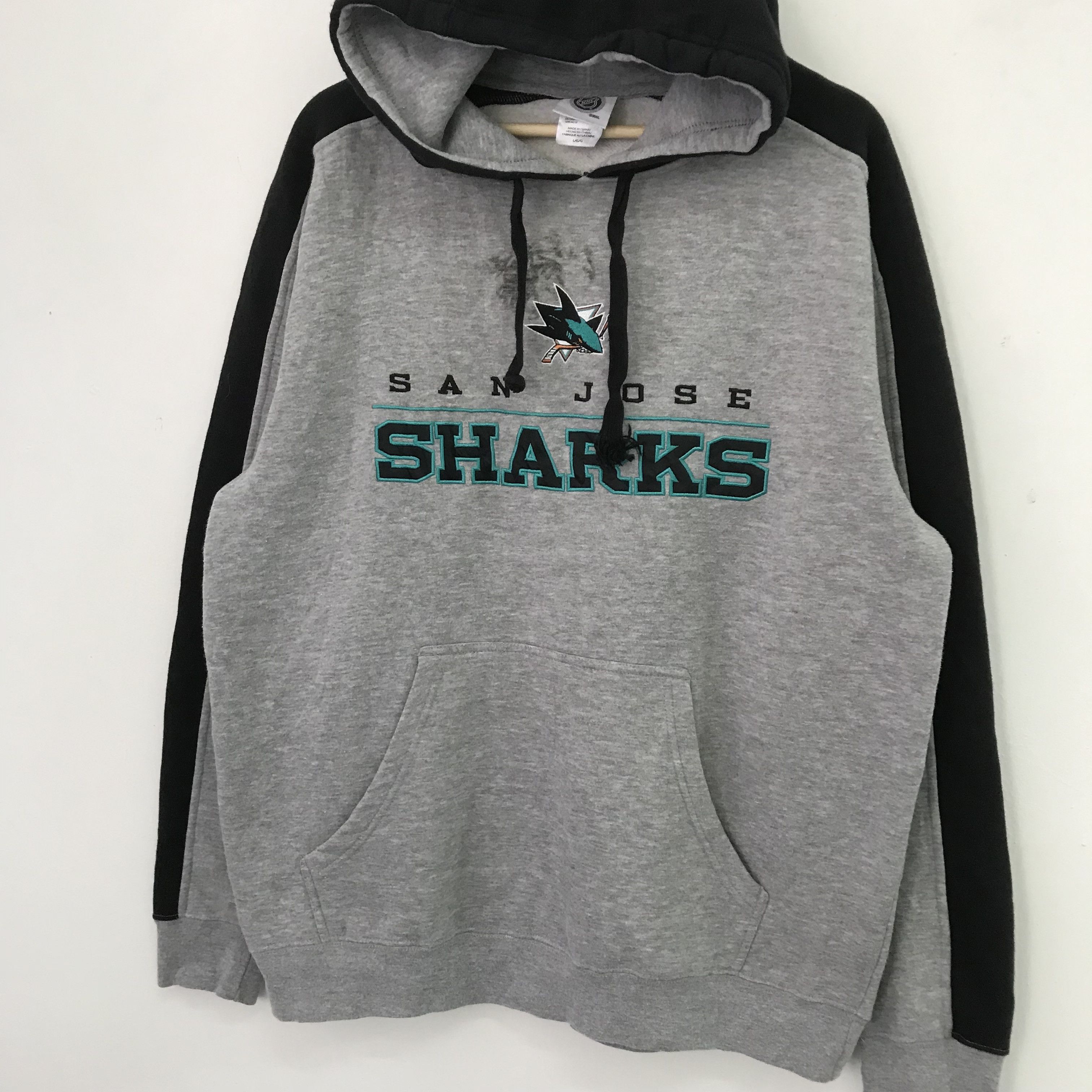 Vintage San Jose Sharks Gray Sweater - 522 Size US L / EU 52-54 / 3 - 3 Thumbnail