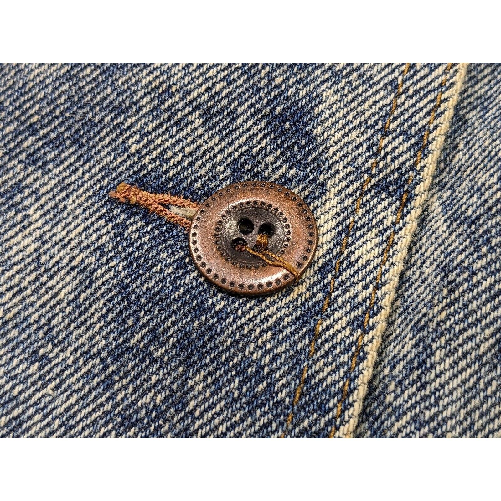 Lee Vtg NWT Lee Denim Rider Jacket Long Railroad Farm Chore Coat Size US M / EU 48-50 / 2 - 16 Thumbnail