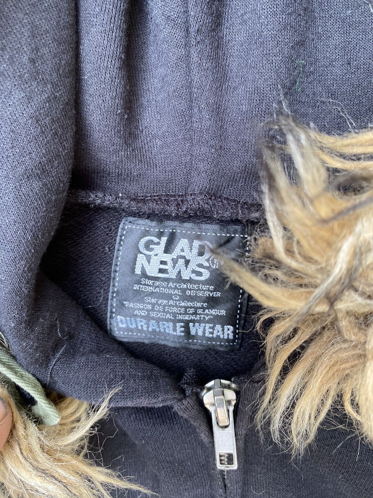 Japanese Brand Y2k style LGB zip fur hoodie Size US M / EU 48-50 / 2 - 3 Thumbnail