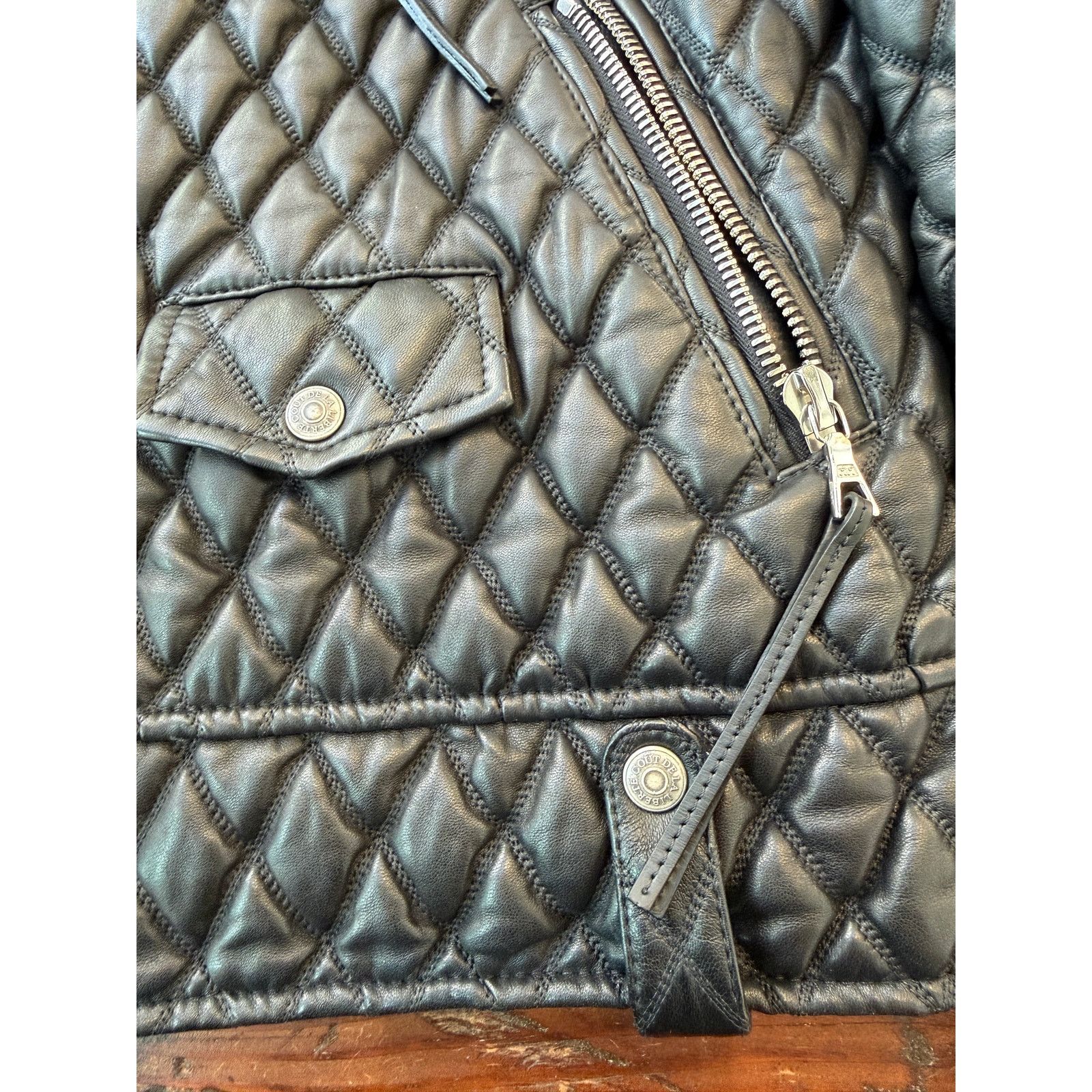 Cout de la Liberte Cout De La Liberte Van/Quilted Leather Moto Jacket Size US S / EU 44-46 / 1 - 3 Thumbnail