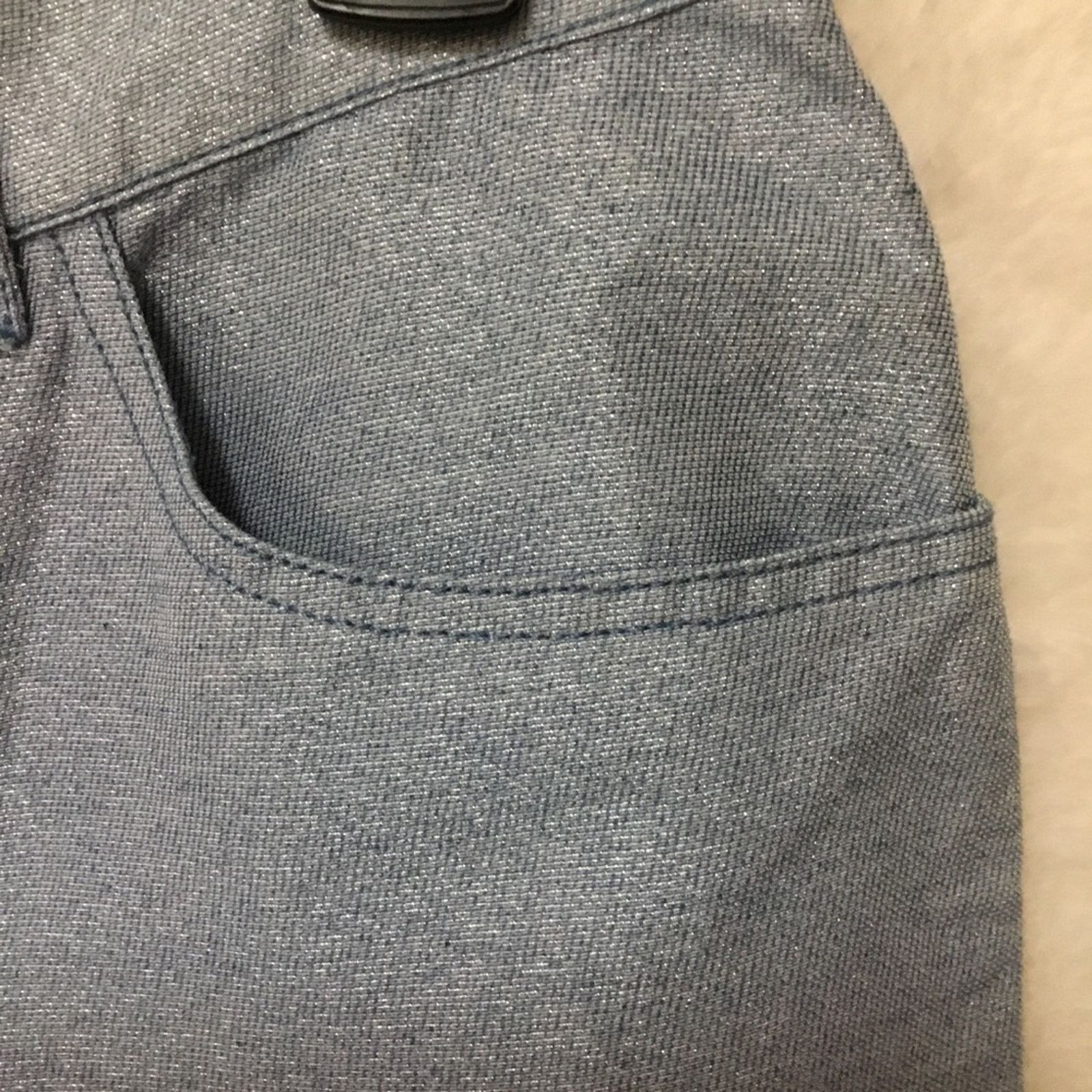 Marc Jacobs Marc Jacobs Blue Sequined Slim-Fit Jeans Size 27" / US 4 / IT 40 - 5 Thumbnail