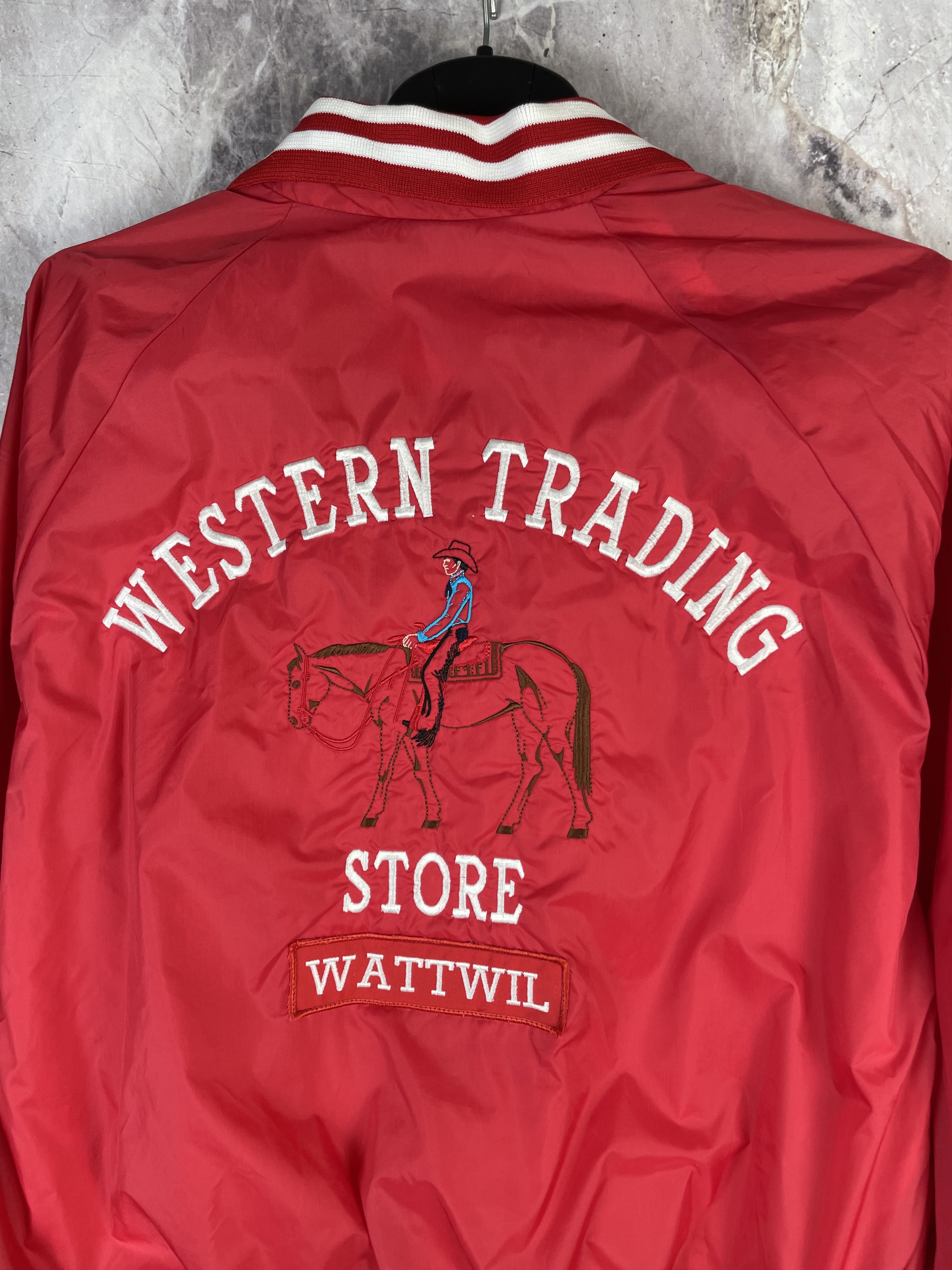 Vintage Vintage Western Trading Bomber Jacket Size US L / EU 52-54 / 3 - 4 Thumbnail