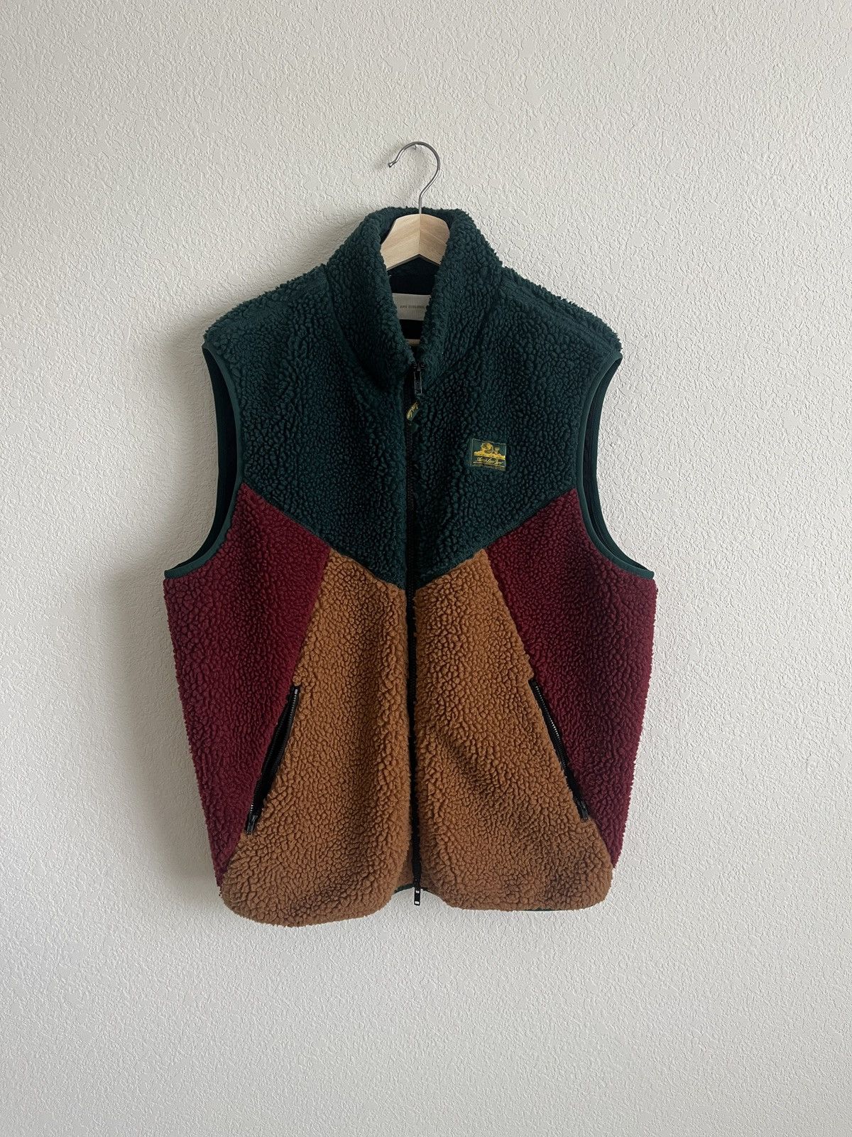 Image of Aime Leon Dore Fleece Vest in Green, Men's (Size XL)