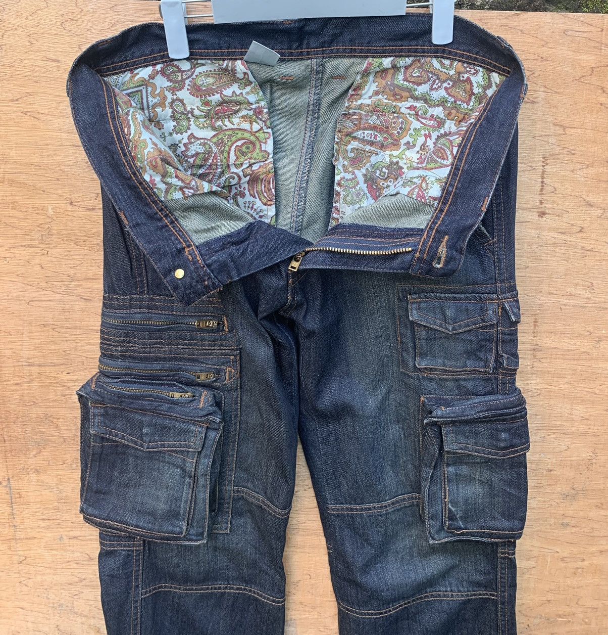 Japanese Brand 🔥🔥 abx Multipocket Tactical Denim Pants Size US 33 - 23 Thumbnail
