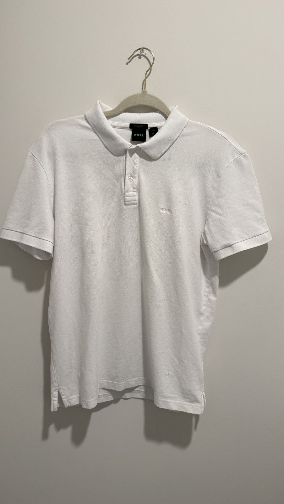 BOSS White Polo Shirt
