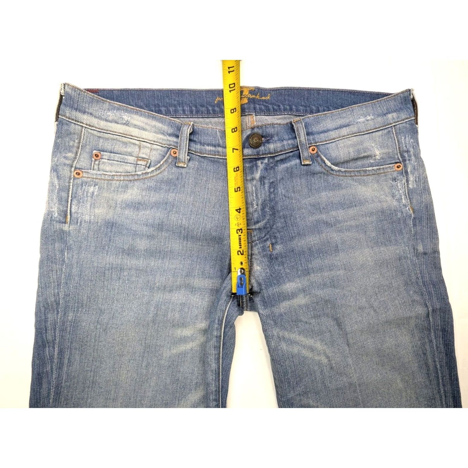 7 For All Mankind 7 For All Mankind Stove Pipe Crop Jeans Women 34 x 25 Blue Denim 100% Cotton Regular Fits Crop Mid-Rise USA Brand 7 For All Mankind Size 24" / US 00 / IT 34 - 4 Thumbnail