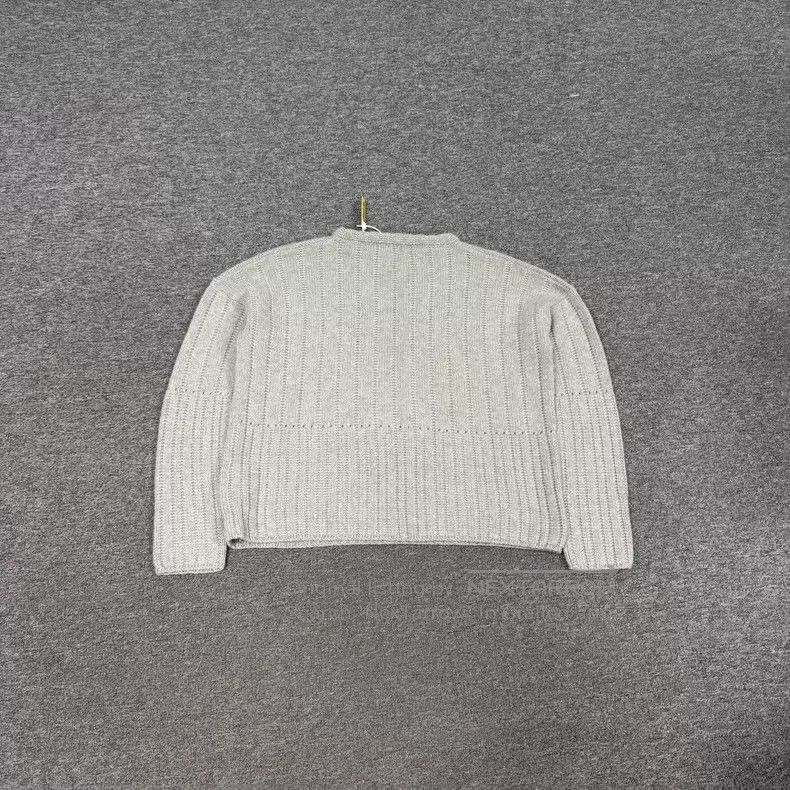 Loro Piana Loro Piana Light Gray Ribbed Crewneck Cashmere Sweater Size M / US 6-8 / IT 42-44 - 2 Thumbnail
