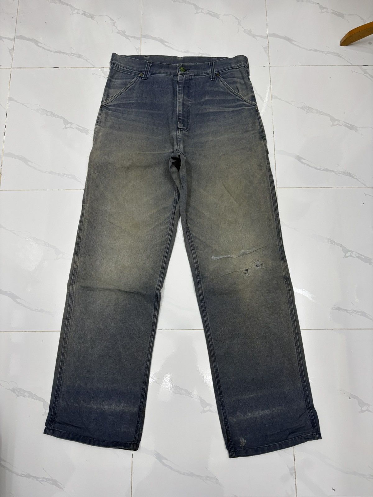 Carhartt 🔥Vintage Carhartt Rusty Carpenter Pants Denim Jeans Size US 33 - 12 Thumbnail