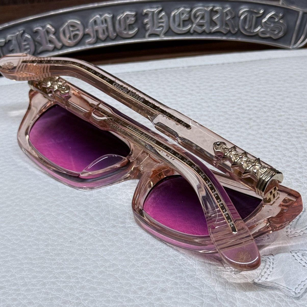 Chrome Hearts Chrome Hearts Asstraordinaire 1/1 ‘EUPHORIA’ Sunglasses Size ONE SIZE - 10 Thumbnail