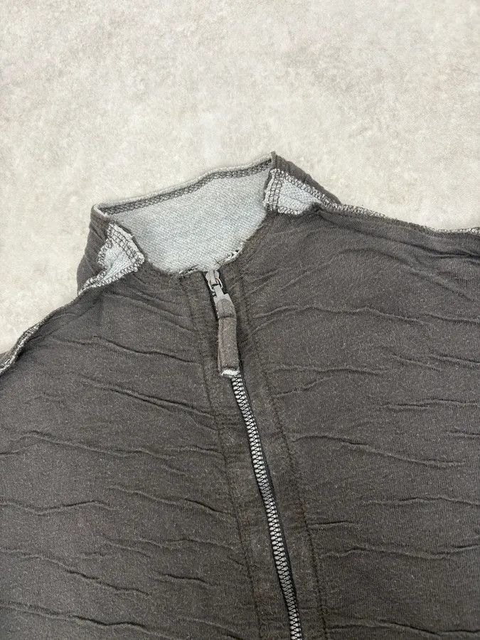 Marithe + Francois Girbaud 2000s Marithé + François Girbaud Grey Relief Scares Zip-up Sweater Size US S / EU 44-46 / 1 - 4 Thumbnail