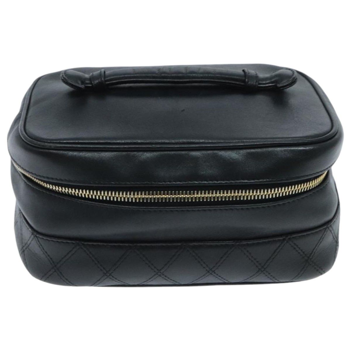 Chanel Vanity Black Leather Clutch Bag (Pre-Owned) Size ONE SIZE - 1 Thumbnail
