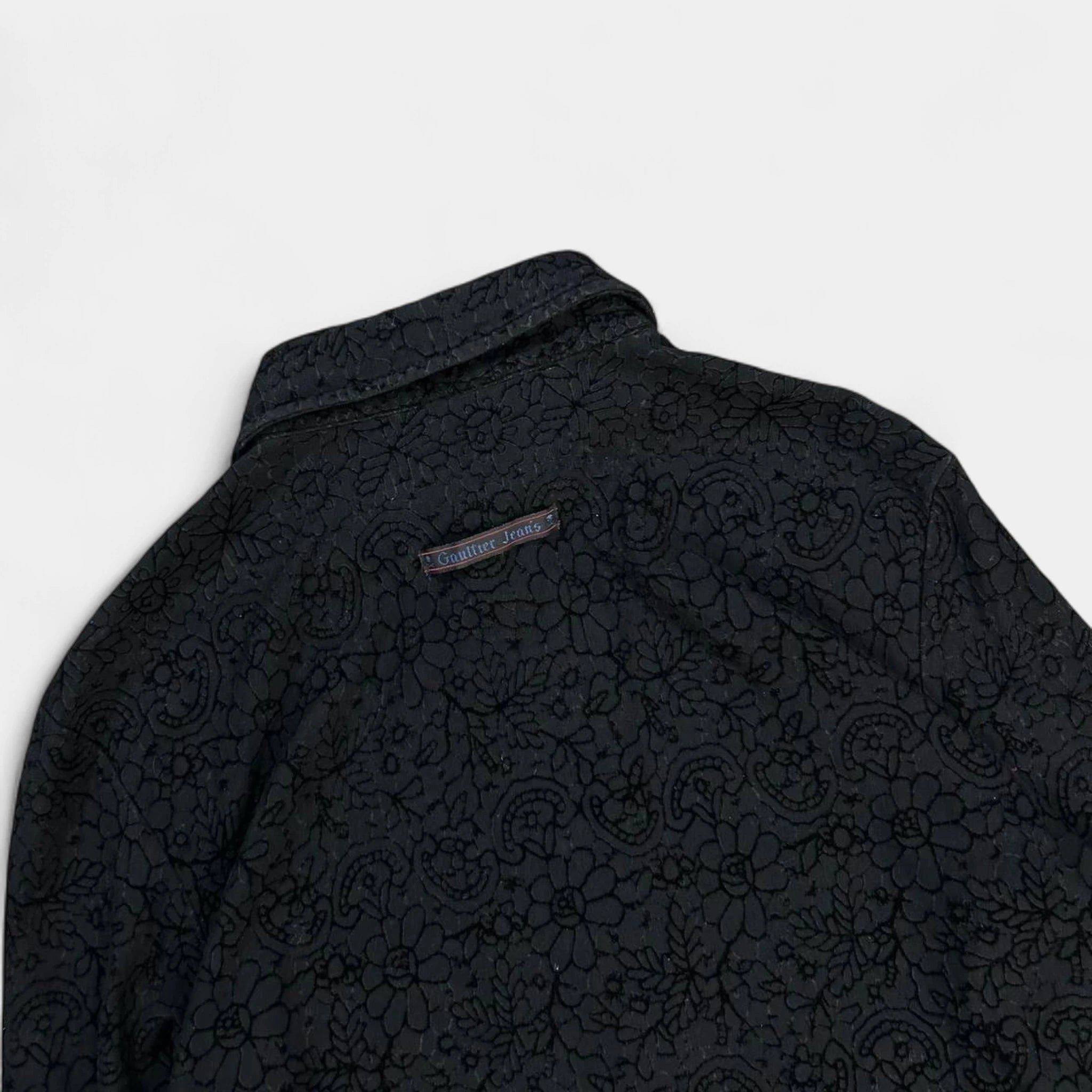 Jean Paul Gaultier Jean Paul Gaultier Vintage Black Printed Shirt Size US M / EU 48-50 / 2 - 6 Thumbnail