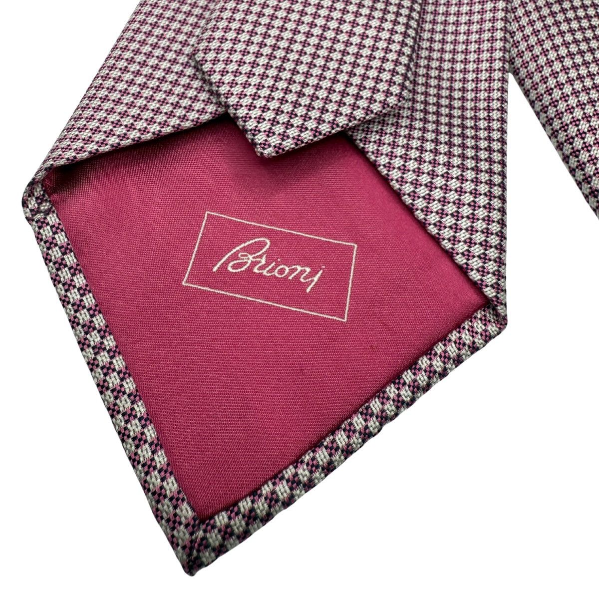 Brioni Brioni Silk Tie, Pink, Made in Italy, Like New Size ONE SIZE - 4 Thumbnail