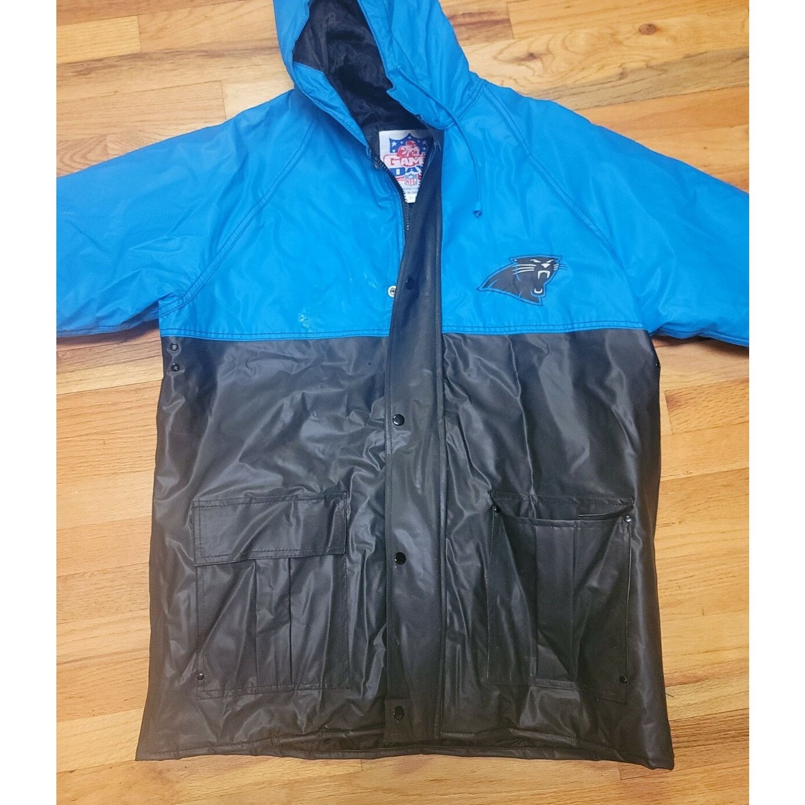 NFL VTG NFL Carolina Panthers Game Day Jacket Sz L ESSEX MFG Size US L / EU 52-54 / 3 - 2 Thumbnail