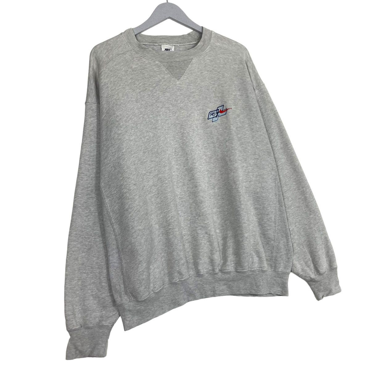 Nike × Vintage 💥NIKE 98 EMBROIDERY LOGO SWOOSH CREWNECK Size US L / EU 52-54 / 3 - 3 Thumbnail