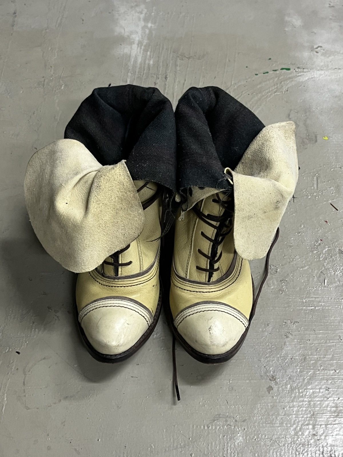 KMRii Vintage Alfredo Bannister Chloe Style Fold Boots With Heels Size US 5 / IT 35 - 10 Thumbnail
