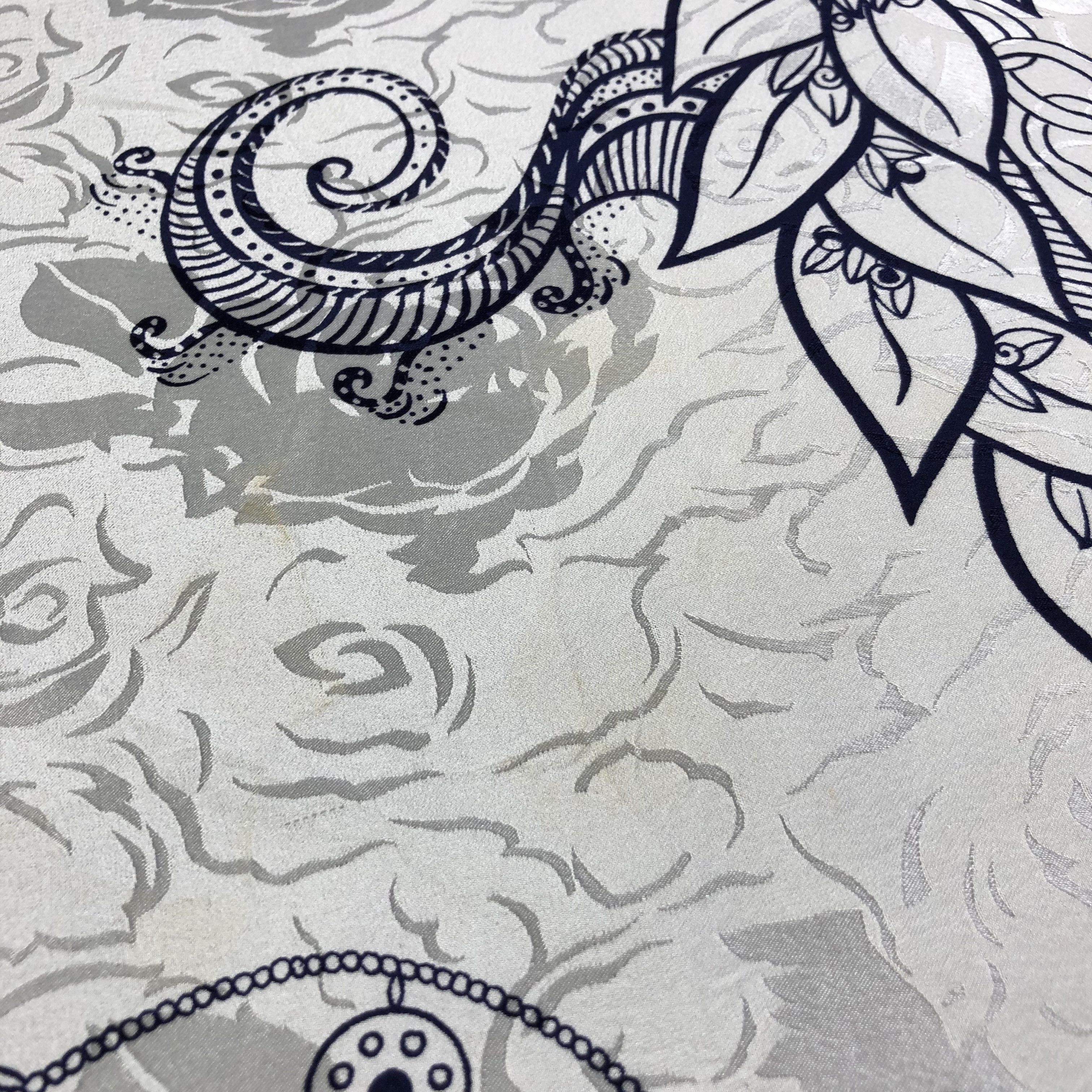 Japanese Brand Vintage Caroline Charles Silk Scarf M787 Size ONE SIZE - 6 Thumbnail