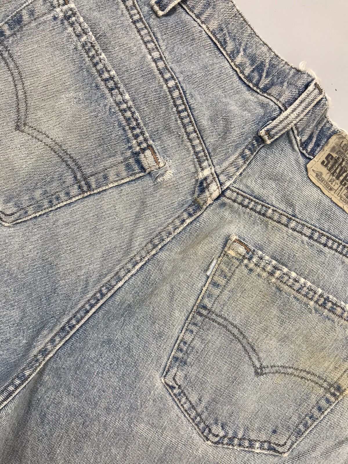 Vintage Levi’s silver tab damaged denim