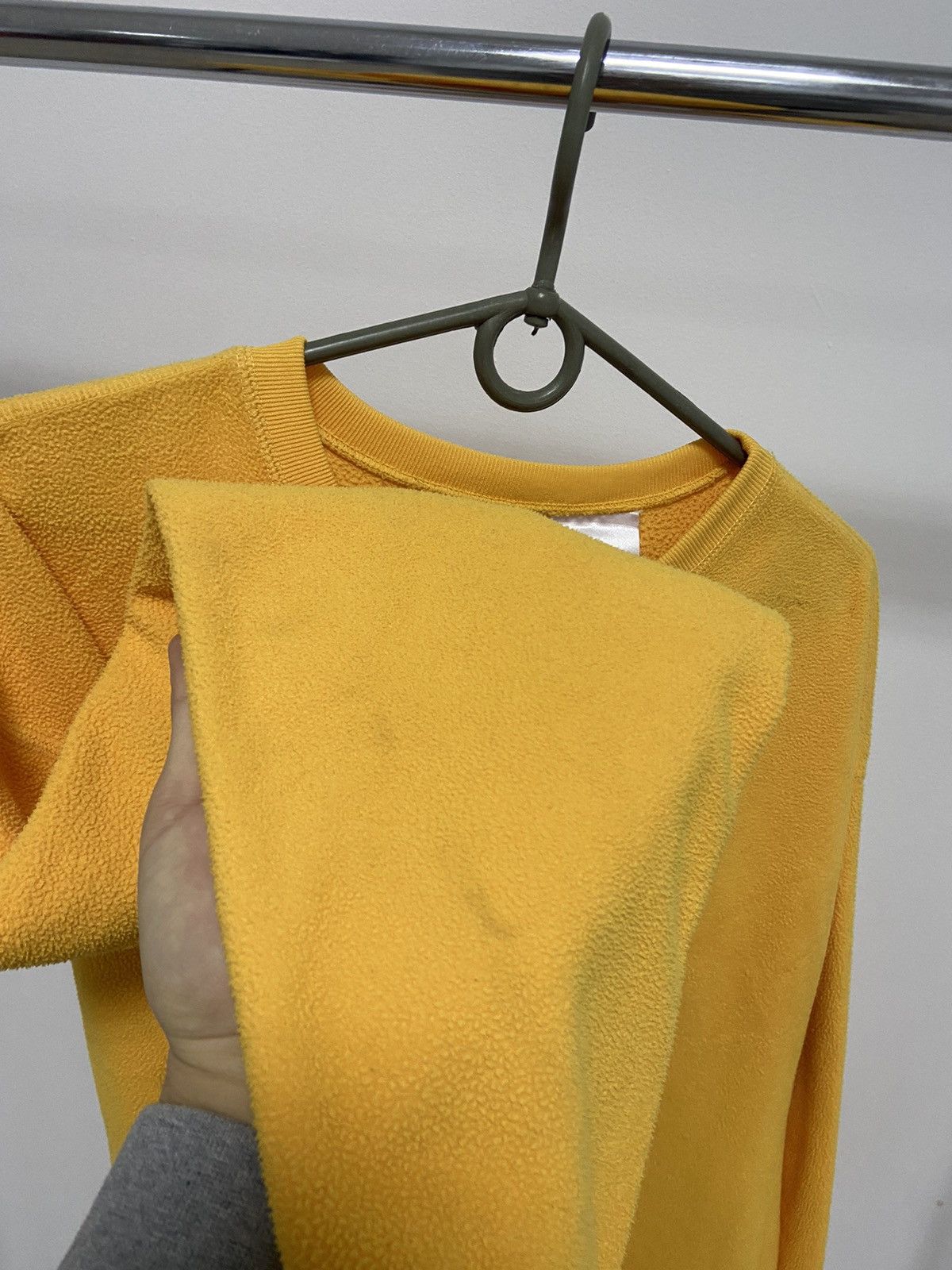 Nike × Vintage Nike Sweatshirt Vintage Fleece Small Swoosh Yellow Size US XL / EU 56 / 4 - 8 Thumbnail