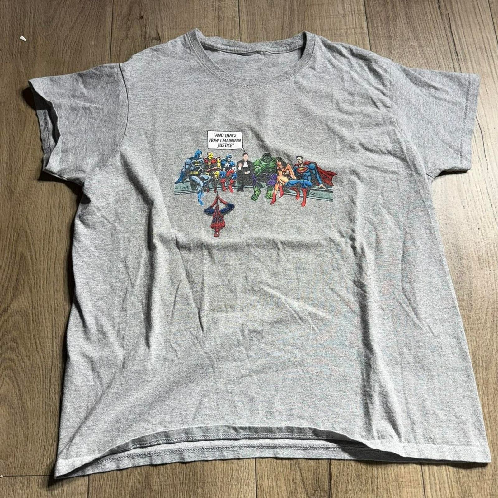 Vintage Vintage marvel dc justice league Size US M / EU 48-50 / 2 - 2 Thumbnail