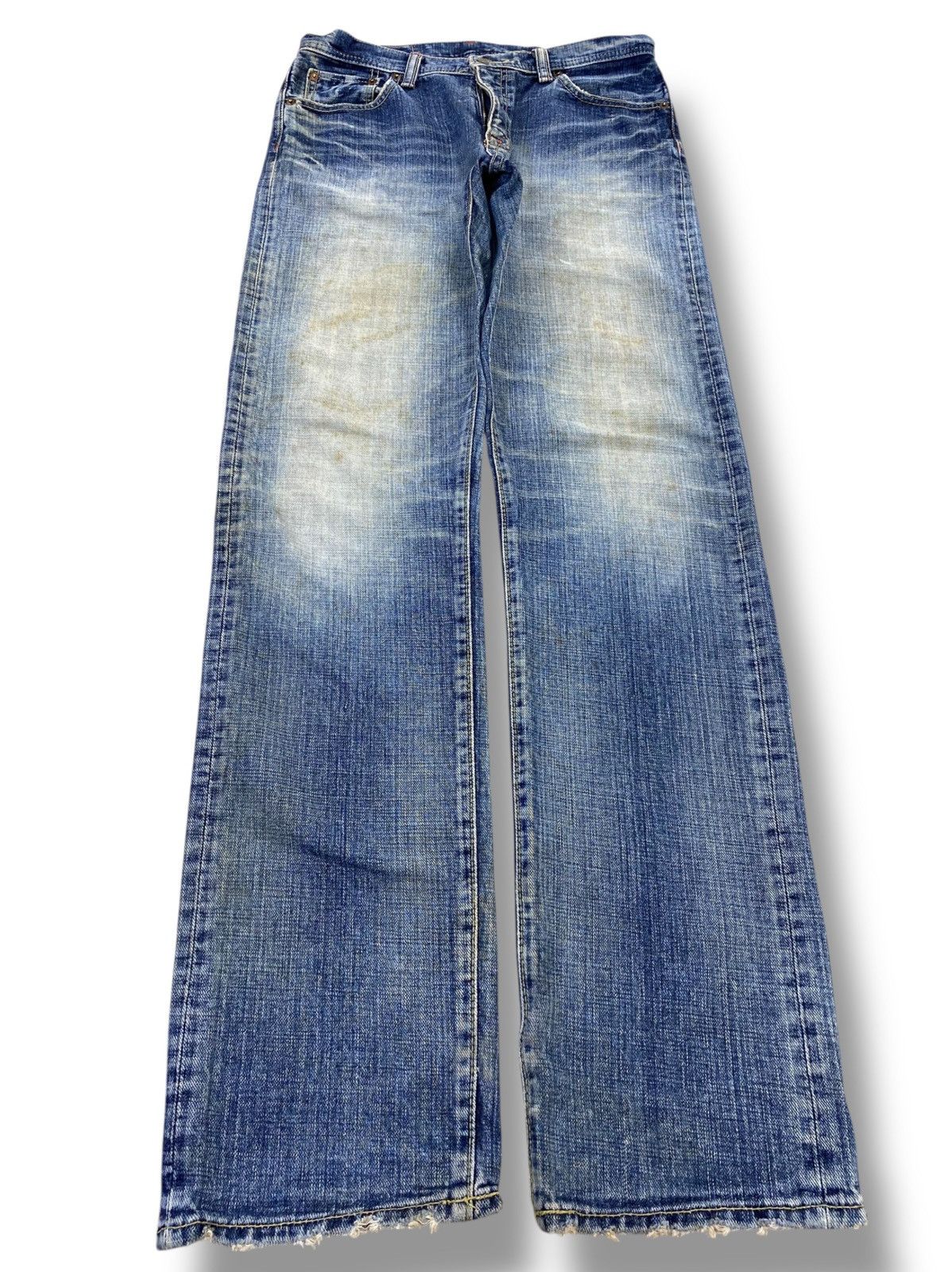 Japanese Brand Japanese Brand Light Faded Wash Style Straight Leg Jeans Size US 30 / EU 46 - 1 Thumbnail