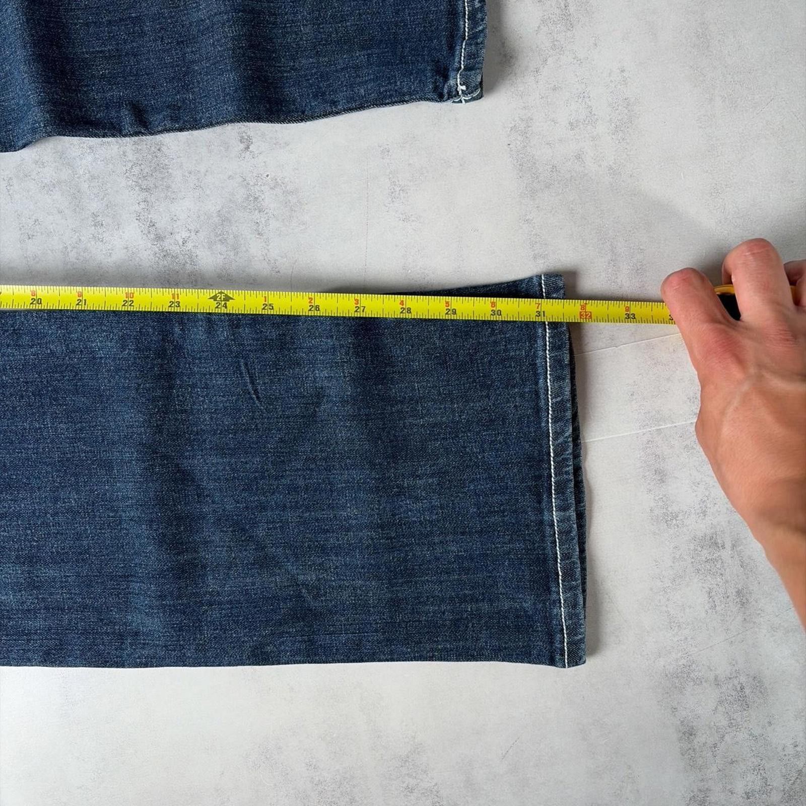 Other Y2K Blue Elegant Jeans Grunge Deadstock Bootcut Denim Jeans Size 34" / US 12 / IT 48 - 7 Thumbnail