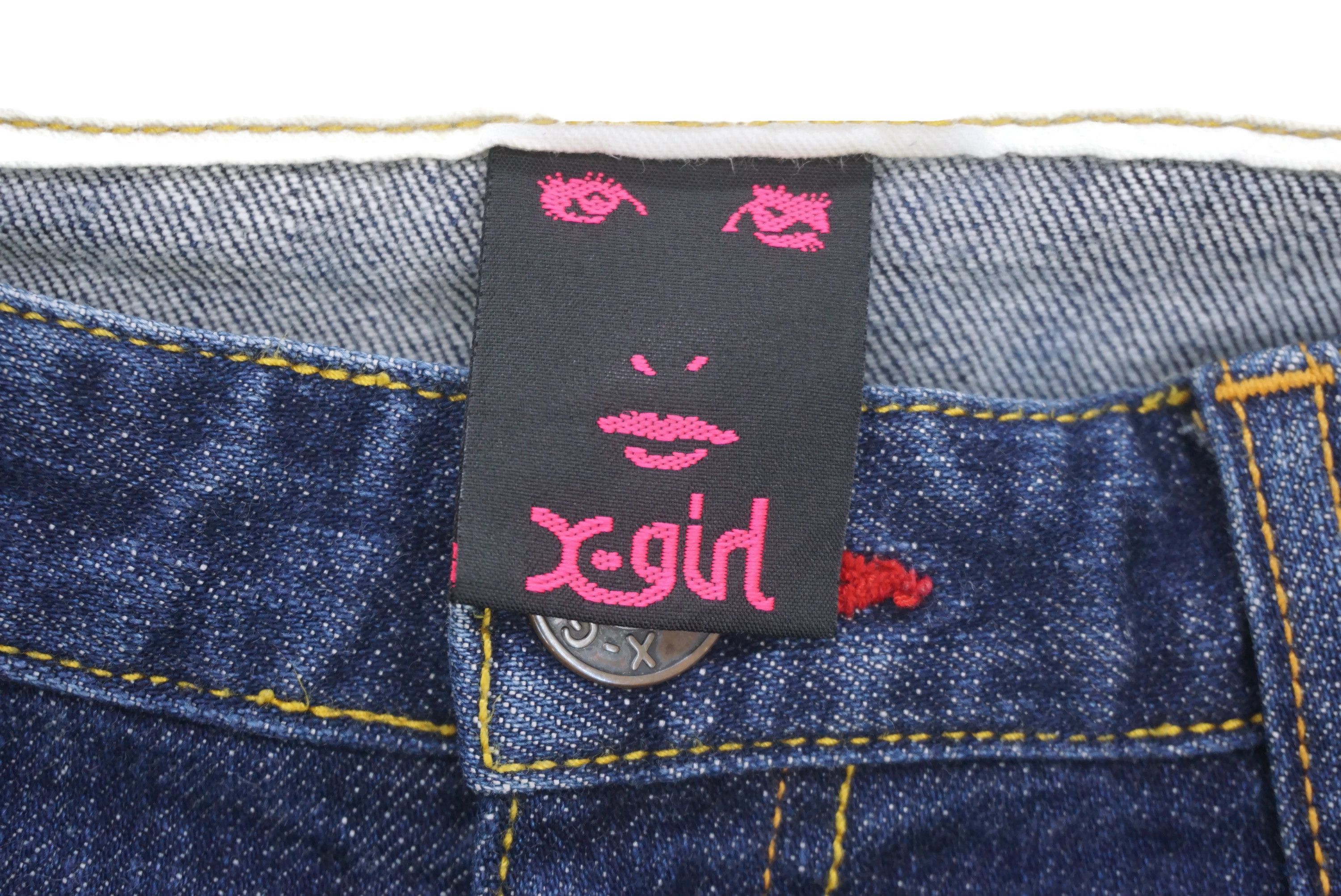 Japanese Brand X-Girl Jeans fits W30xL31 Made in Japan Skinny Apple Shaped Size 26" / US 2 / IT 38 - 5 Thumbnail