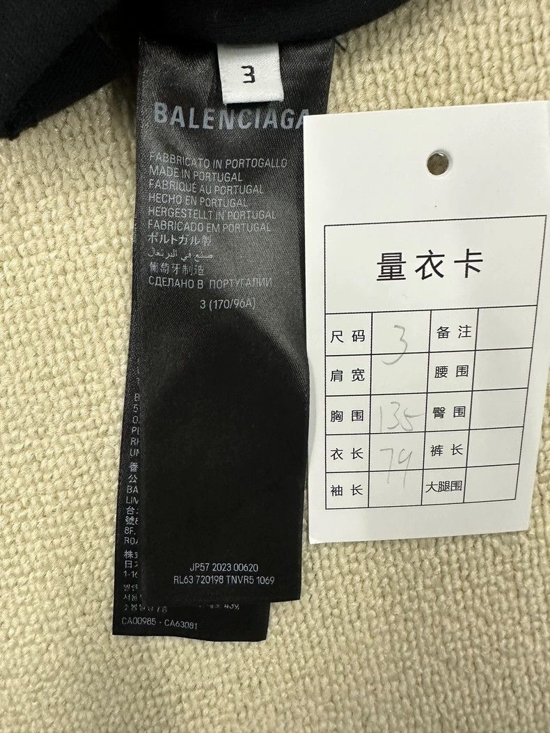 Balenciaga Balenciaga 24 SS mirror embroidered logo short sleeve 2504- Size US L / EU 52-54 / 3 - 5 Thumbnail