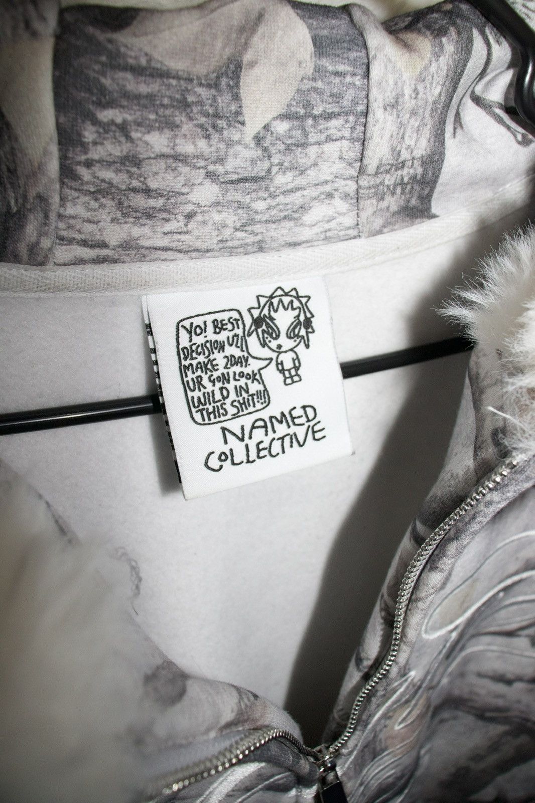 Named Collective PREY FAUX FUR SNOW CAMO ZIP UP Size US S / EU 44-46 / 1 - 2 Thumbnail