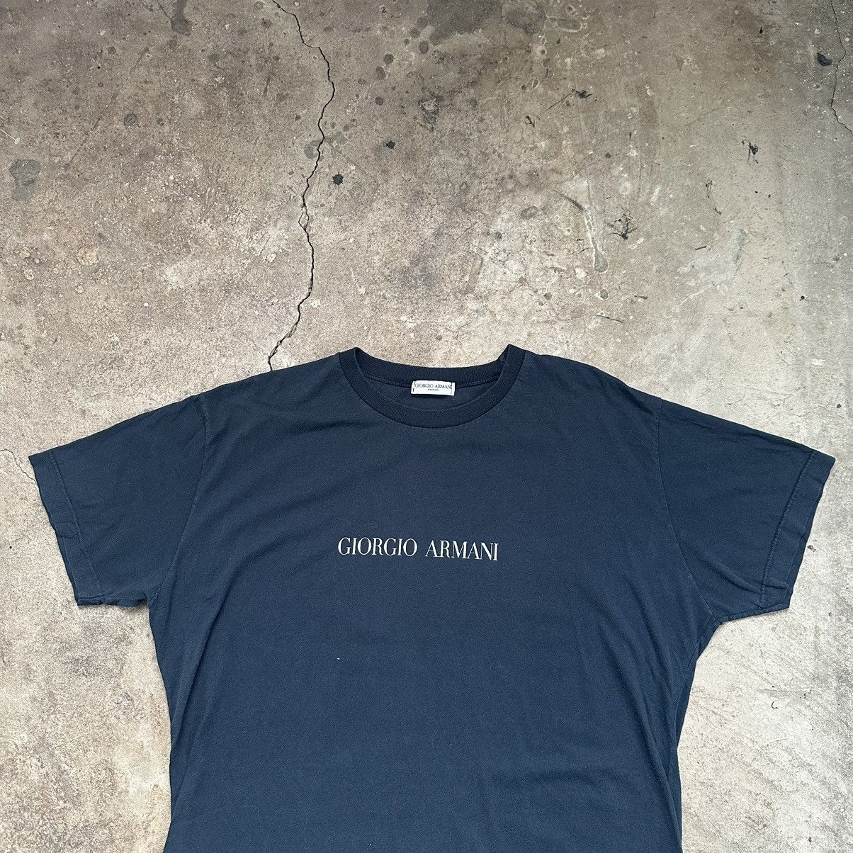 Emporio Armani Vintage giorgio Armani big logo T-Shirt Size US L / EU 52-54 / 3 - 3 Thumbnail