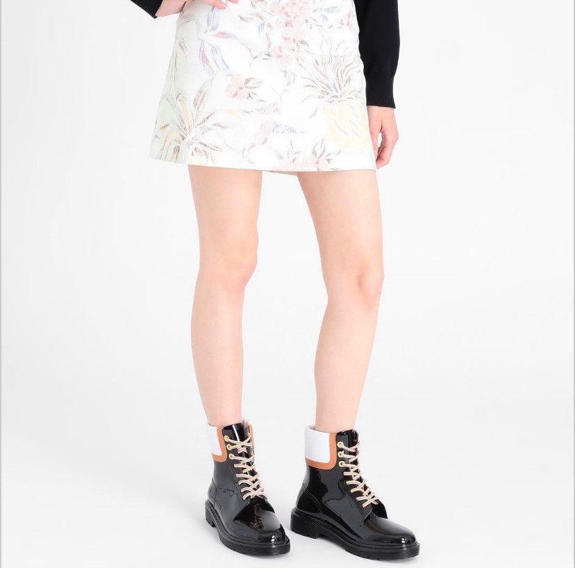 See by Chloe See by Chloe Black Patent Lace-Up Ankle Boots 7.5 Size US 7.5 / IT 37.5 - 3 Thumbnail