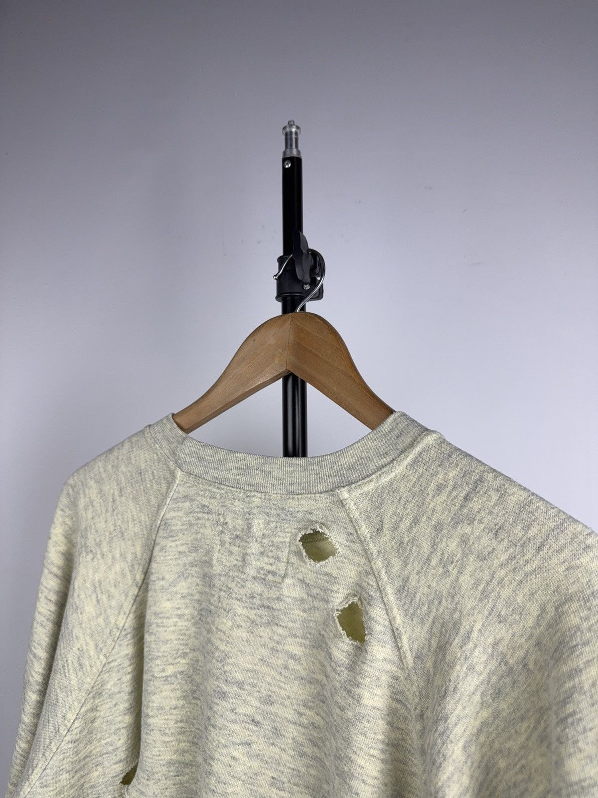 Japanese Brand Distressed Sweatshirt Switcher Grunge Crewneck Gray/Yellow Size US L / EU 52-54 / 3 - 15 Thumbnail