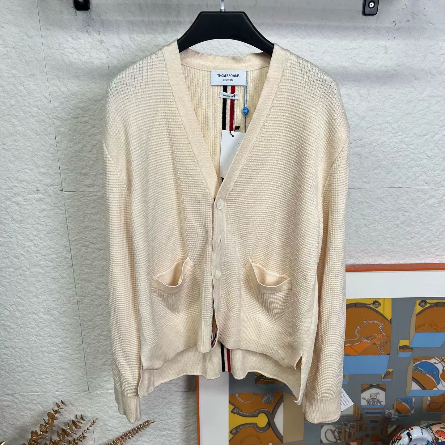 Thom Browne Thom Browne Striped Knitted Cardigan Size US S / EU 44-46 / 1 - 1 Thumbnail