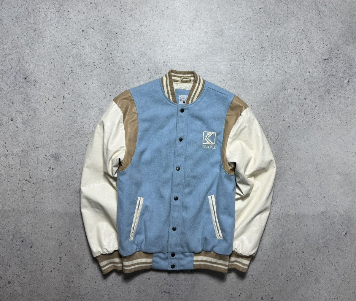 Karl Kani Karl Kani Vintage Bomber Jacket Varsity Vintage Big Logo Size US S / EU 44-46 / 1 - 1 Thumbnail