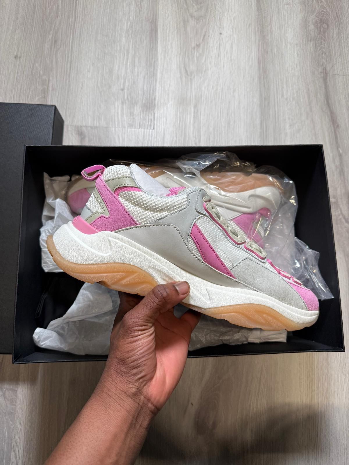 Amiri Amiri Bone Runner Pink/Tan Size US 11 / IT 41 - 3 Thumbnail